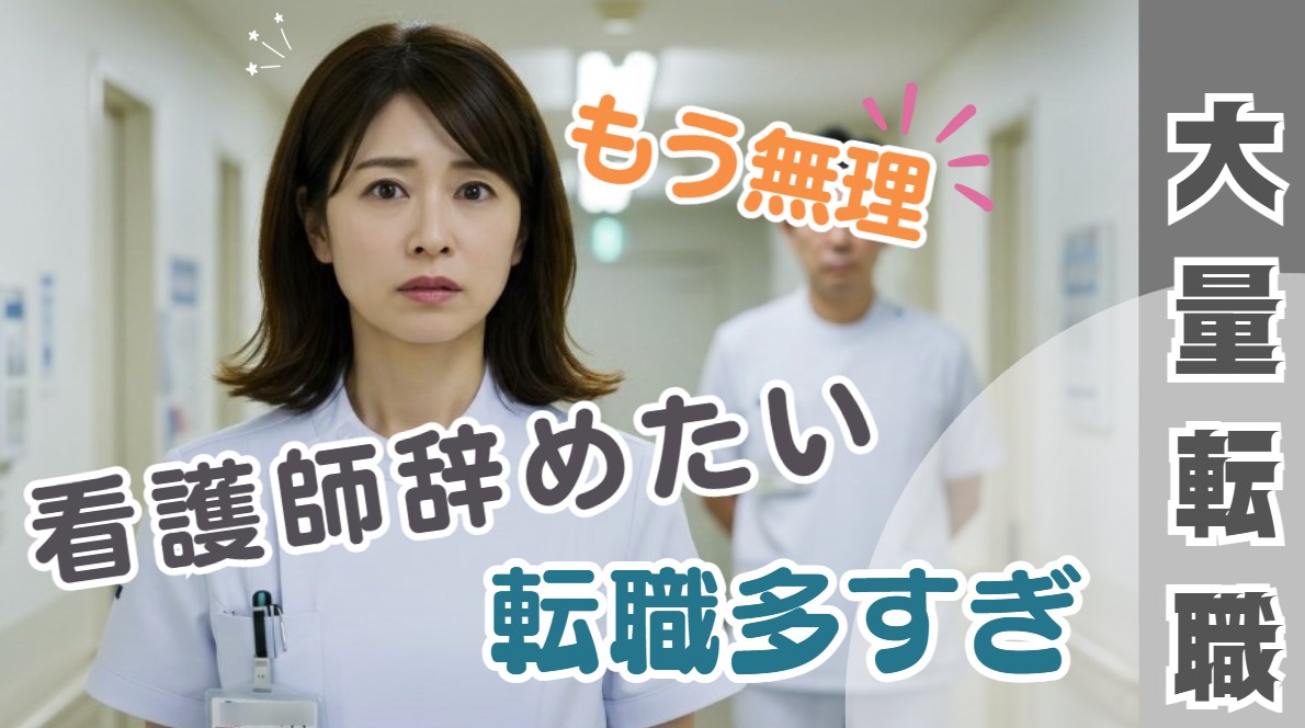 看護師辞めたい!大量転職の口コミと実態